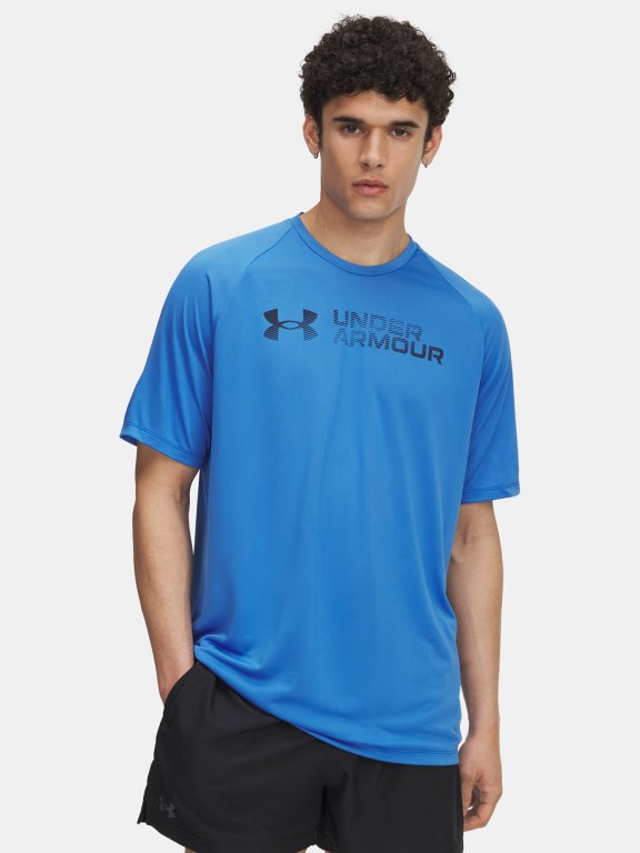 Футболка Under Armour Tech Reflective SS Man Blue