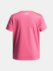 Футболка Under Armour Tech Wordmark Graphic SS Jr Pink