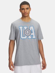 Футболка Under Armour College Crest Logo SS Man Grey