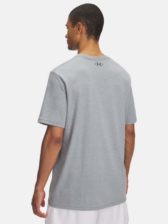 Футболка Under Armour College Crest Logo SS Man Grey