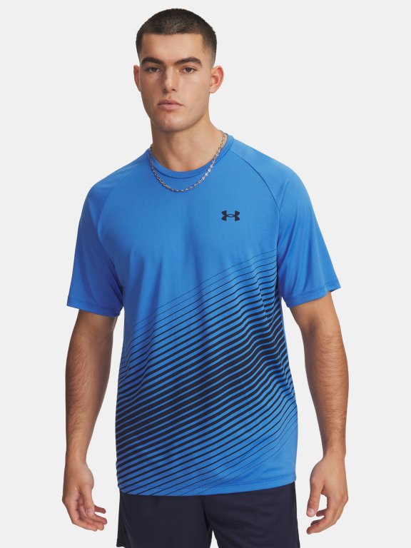 Футболка Under Armour Tech Fade SS Man Blue