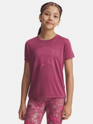 Футболка Under Armour Tech Varsity Graphic SS Jr Red