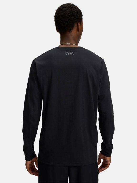 Футболка Under Armour Sportstyle Left Chest LS чорна