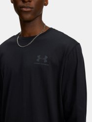 Футболка Under Armour Sportstyle Left Chest LS чорна