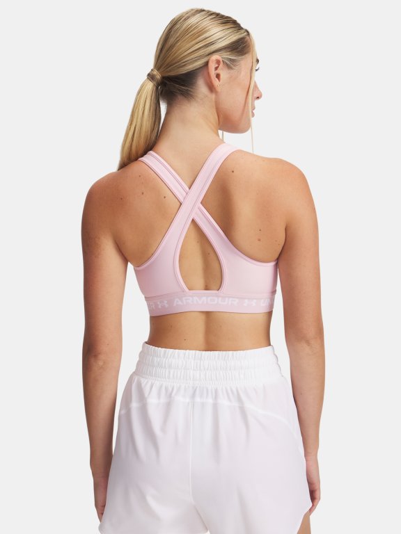 Бюстгальтер Under Armour Crossback Mid Bra Wmn Pink