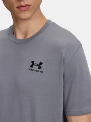 Футболка Under Armour Logo Emb Heavyweight SS Man Grey