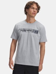 Футболка Under Armour Camo Chest Stripe SS Man Grey