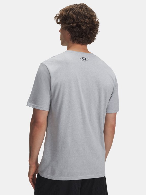 Футболка Under Armour Camo Chest Stripe SS Man Grey