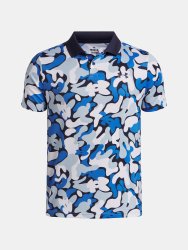 Футболка Under Armour Matchplay Printed Polo Jr Blue