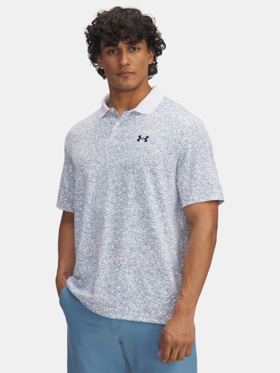 Triko Under Armour Matchplay Printed Polo Man White