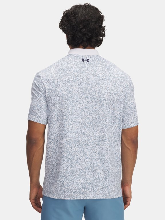 Triko Under Armour Matchplay Printed Polo Man White
