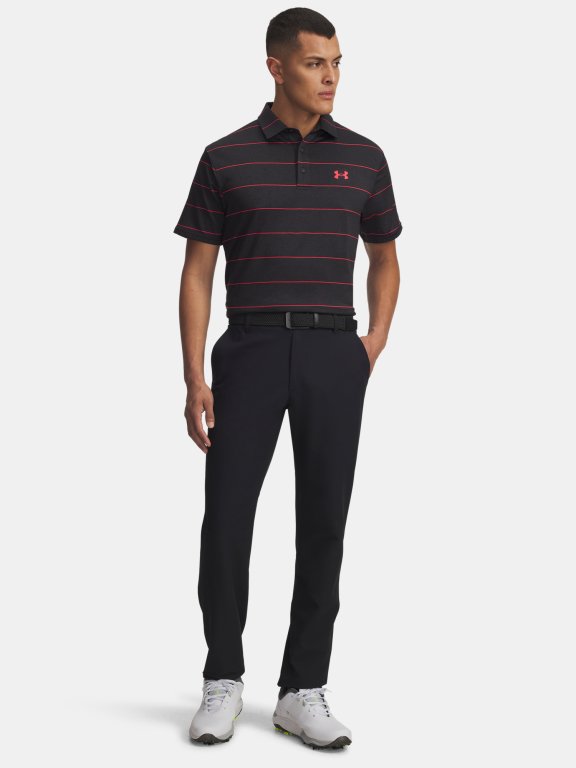 Футболка Under Armour Playoff 3.0 Stripe Polo Man Black