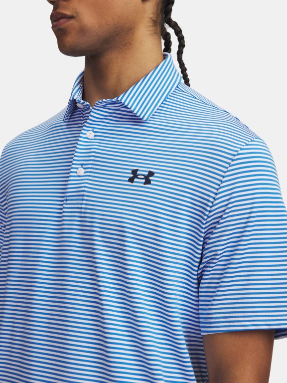 Футболка Under Armour Playoff 3.0 Stripe Polo Man Blue