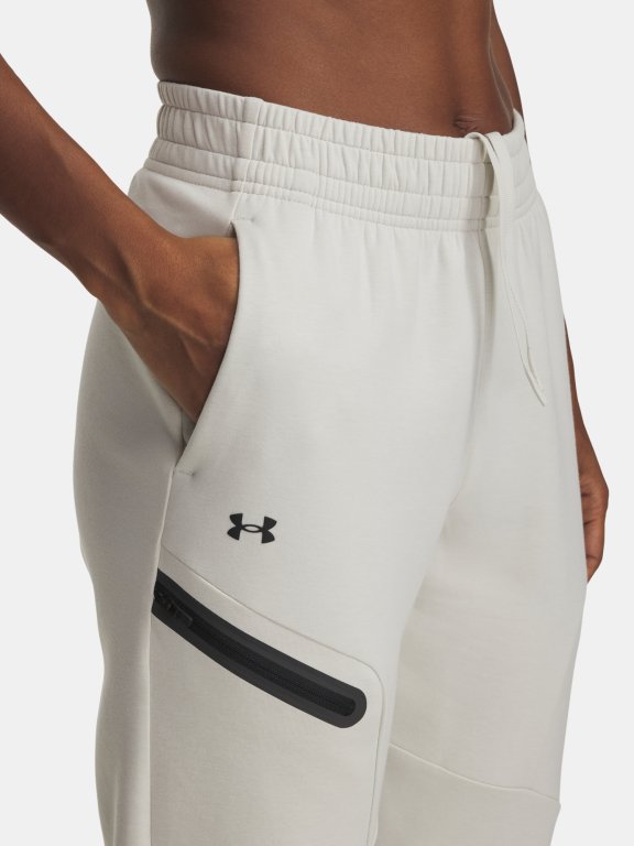 Штани Under Armour Unstoppable Flc Jogger Wmn White