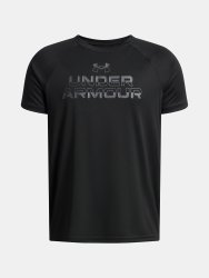 Футболка Under Armour Tech Split Wordmark SS Jr Black