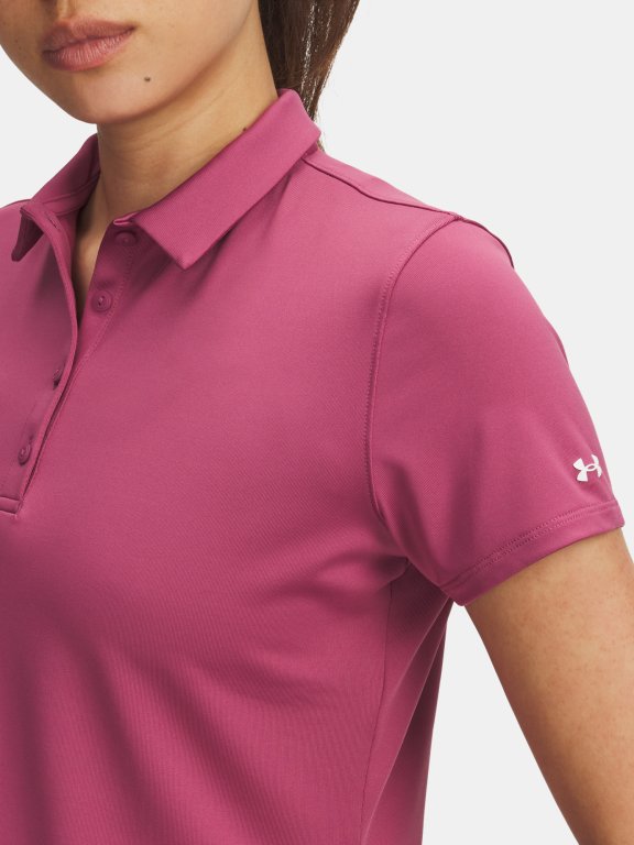 Triko Under Armour Playoff SS Polo Wmn Red