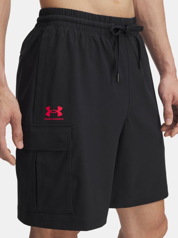 Kraťasy Under Armour Vibe Woven Cargo Short Man Black