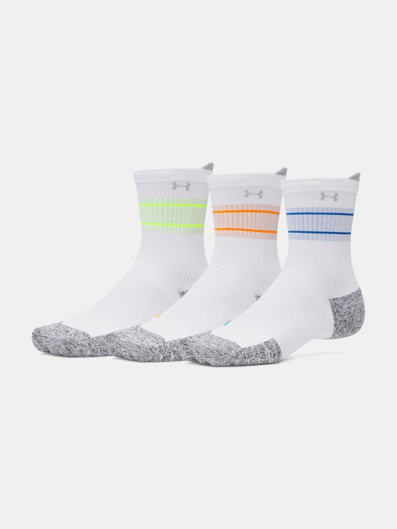 Шкарпетки Under Armour Velociti Run Cush 3P Crew Uni White