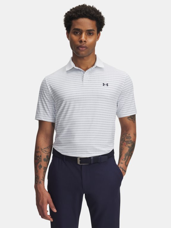 Футболка Under Armour Drive Chill Printed Polo Man White