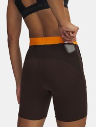 Kraťasy Under Armour Trail Run Fitted Short Wmn Brown