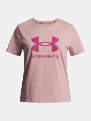 Футболка Under Armour Big Logo SS Jr Pink