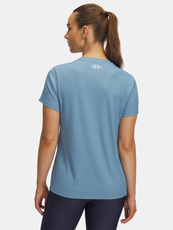 Футболка Under Armour Tech Rib SSC Wmn Blue