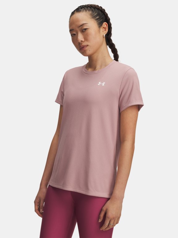 Футболка Under Armour Tech Rib SSC Wmn Pink