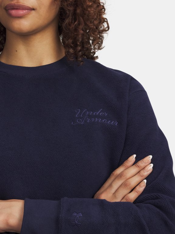 Світшот Under Armour Icon Terry Varsity Crew Wmn Blue