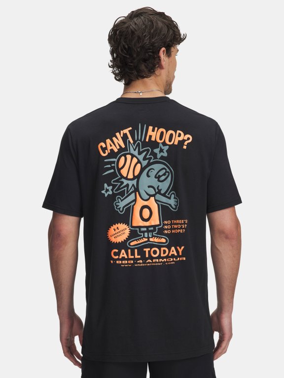 Футболка Under Armour 60/40S Can't Hoop SS Man чорна