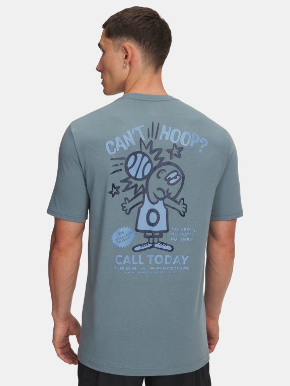 Футболка Under Armour 60/40S Can't Hoop SS Man Blue