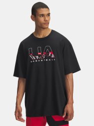 Футболка Under Armour Hwt Hoops Branded SS Man чорна