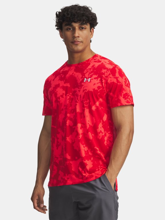 Футболка Under Armour Launch Printed SS Man Red