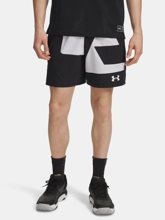 Kraťasy Under Armour Zone 7In Wvn Short Grphc Man Black