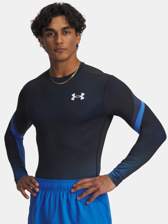 Футболка Under Armour Heatgear Sub Crew LS Man Blue