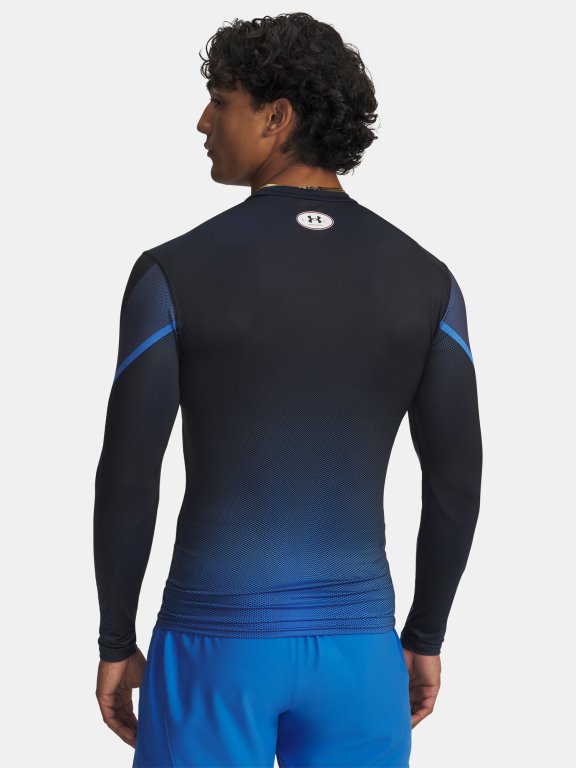 Футболка Under Armour Heatgear Sub Crew LS Man Blue