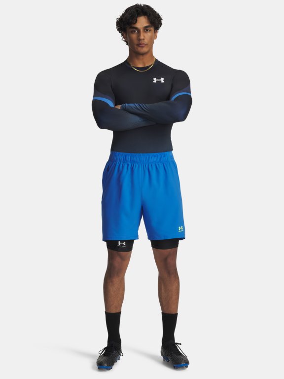 Футболка Under Armour Heatgear Sub Crew LS Man Blue