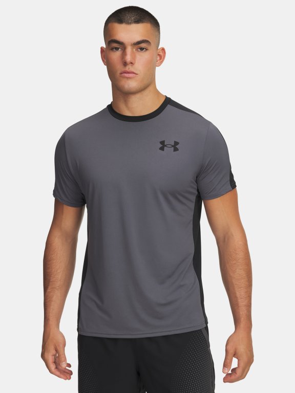Футболка Under Armour HG Wordmark SS Man Grey