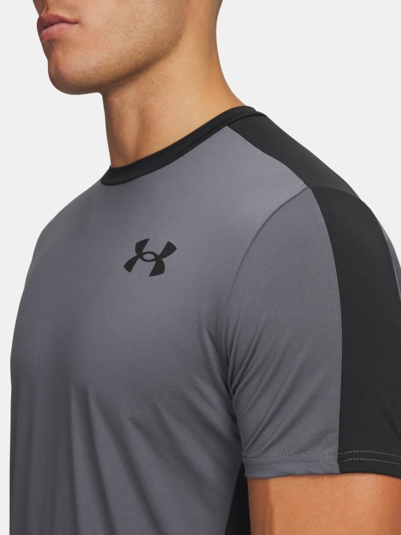 Футболка Under Armour HG Wordmark SS Man Grey