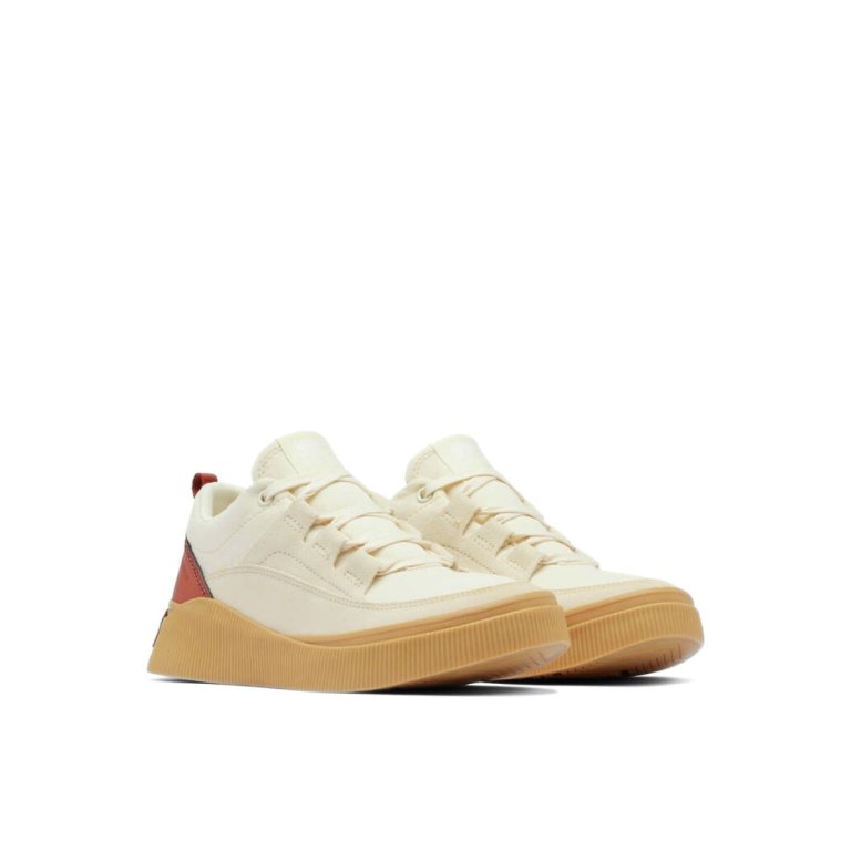 Взуття Sorel Out N About™ IV Low Sneaker WP W - бежевий/червоний