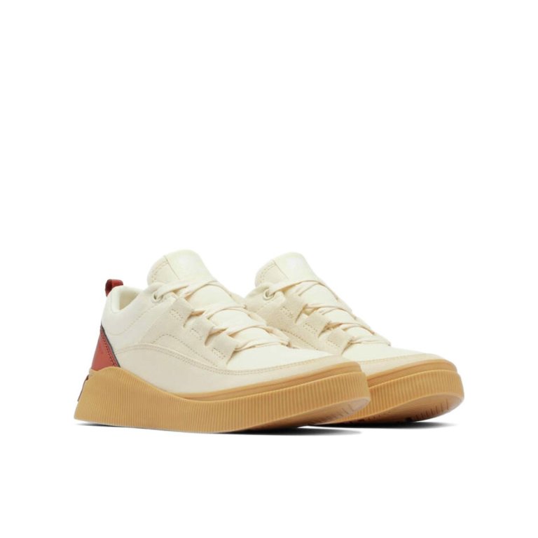 Взуття Sorel Out N About™ IV Low Sneaker WP W - бежевий/червоний