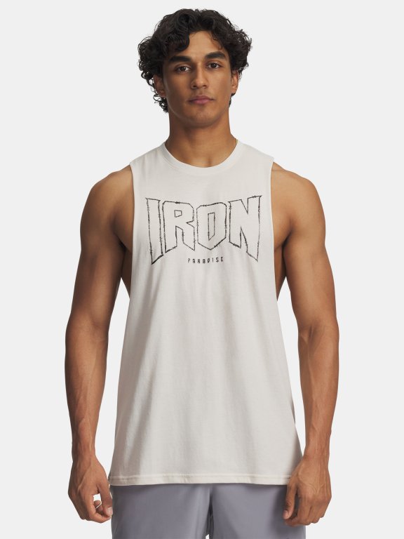 Майка UA Project Rock Tank Man Brown