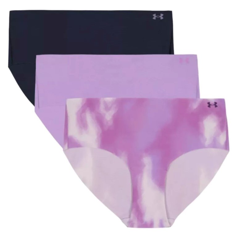 Труси Under Armour Pure Stretch NS Hip-3pk W - фіолетово/чорні