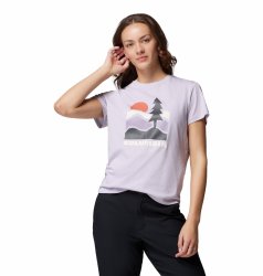 Футболка Columbia Ruby Springs™ Graphic Fitted SS W - фіолетова