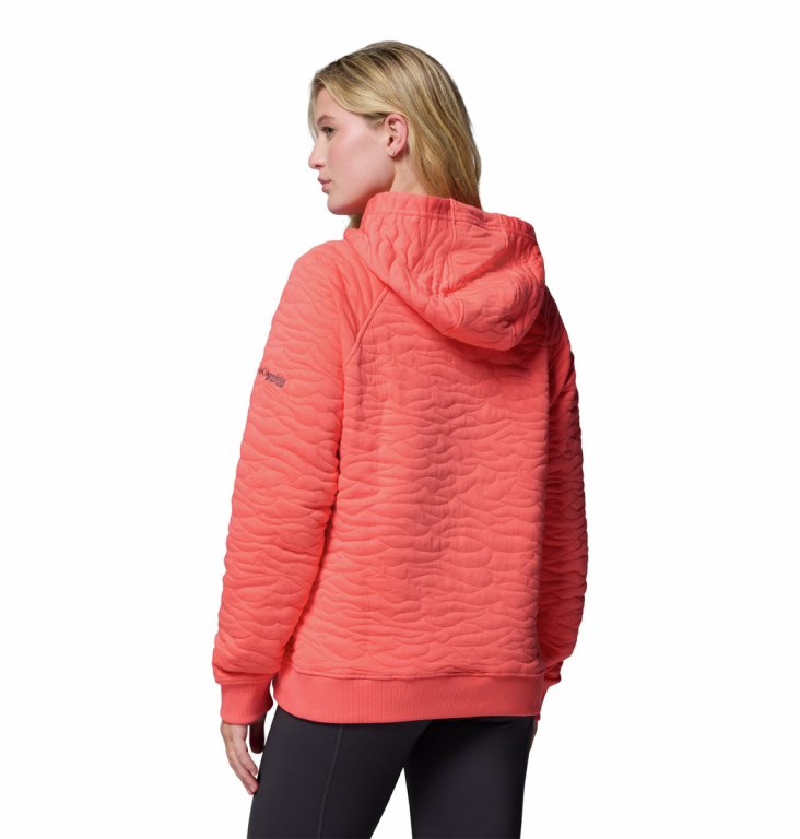 Mikina Columbia PFG Open Water™ Quilted Hoodie W - oranžová