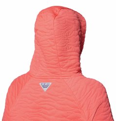 Mikina Columbia PFG Open Water™ Quilted Hoodie W - oranžová