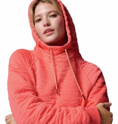 Mikina Columbia PFG Open Water™ Quilted Hoodie W - oranžová