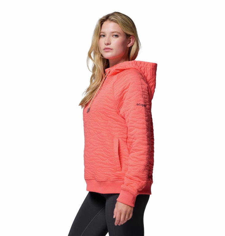 Mikina Columbia PFG Open Water™ Quilted Hoodie W - oranžová