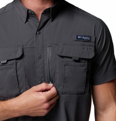 Сорочка Columbia PFG Bahama™ Elite SS Shirt M - сіра