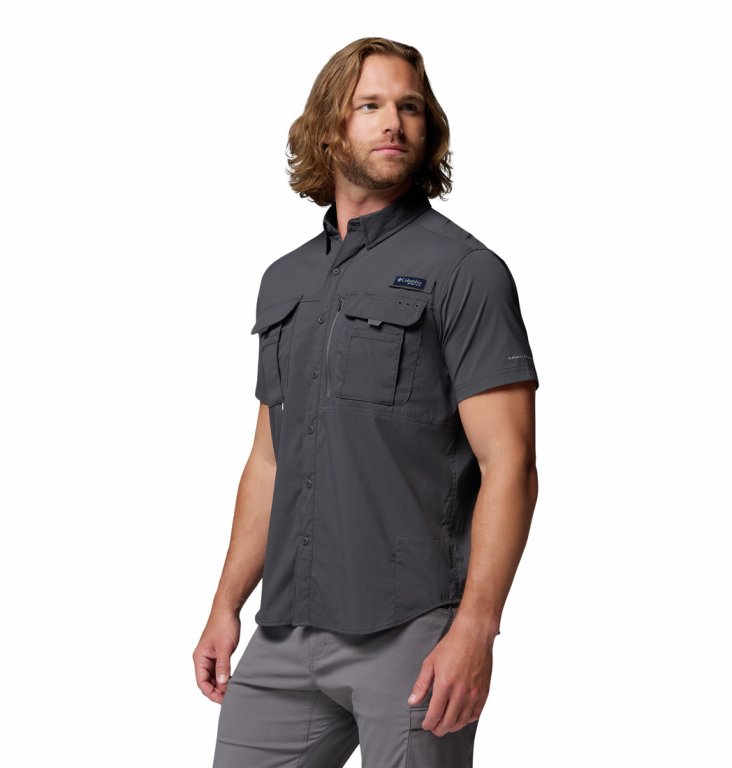 Сорочка Columbia PFG Bahama™ Elite SS Shirt M - сіра