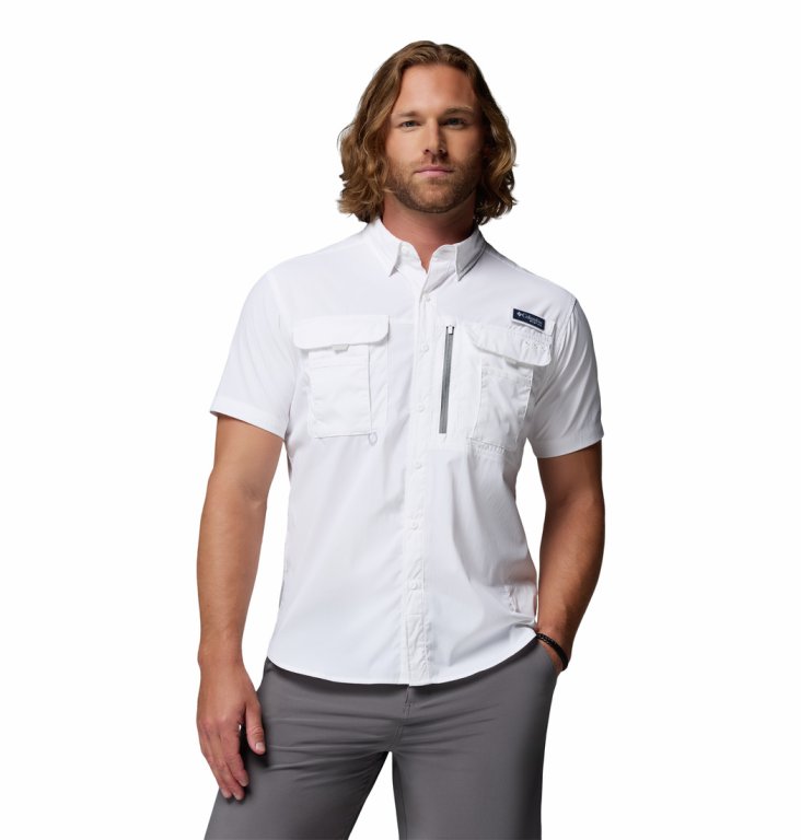 Сорочка Columbia PFG Bahama™ Elite SS Shirt M - біла